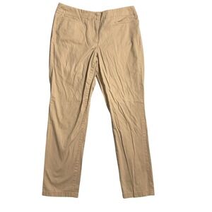 JJill Live-in Chino Women's Tan Khaki Straight Leg Pants Size 6